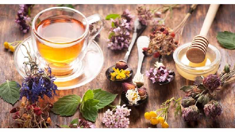 Tea with Herbs and Honey